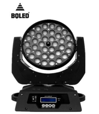 China Moving Stage LED Zoom Beam Wash 36*18W RGBW 6in1 UV Light for sale