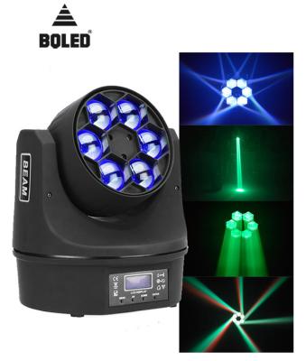 China Mini Stage Lighting Equipment 6pcs 12W Professional Led Moving Beam RGBW DJ Stage Light for sale