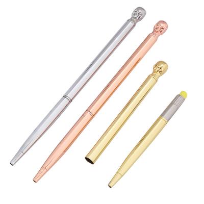 China Promotional Creative Custom Ballpoint Pen Design Metal Ballpoint Pen Cartoon Logo School Stationery Souvenir Gift for sale