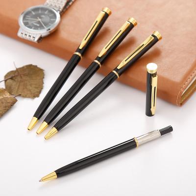 China High End Custom Aluminum Pen Business Promotion Twist Ballpoint Pen Logo School Stationery Gift Activity Pen Aluminum Pen for sale