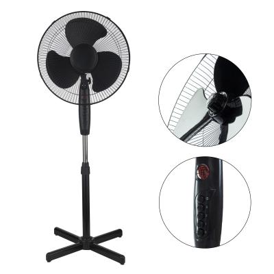 China Low noise hot selling 3 blades 16 inch pedestal stand fan with cross base SR-S1612 for sale