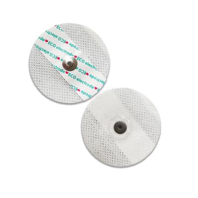 China 50Pcs Round Nonwoven Disposable Ecg Electrodes For Adult for sale