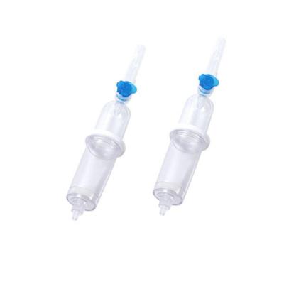 China Medical Disposable Infusion Iv Set Plastic Drip Chamber Components With Air Filter for sale