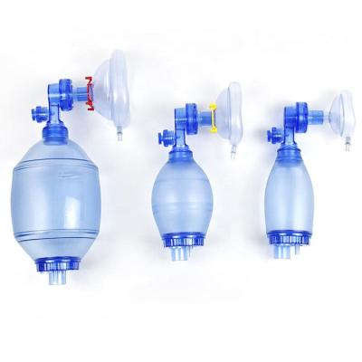 China Portable Adult Neonatal Emergency Oxygen Pvc Resuscitation Device Set Ambu Bag for sale