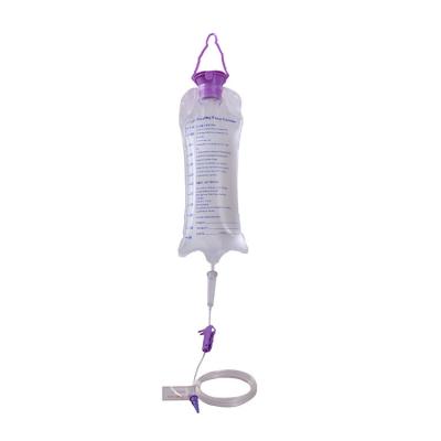 China Medical Single Use Consumable Enteral Feeding Bag Pump / Gravity Set 600Ml for sale