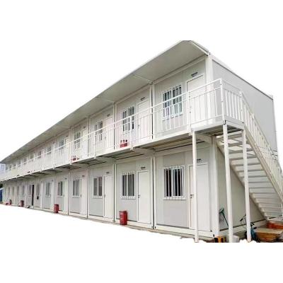 China Modern Luxury Pre Fabricated Home Cheap Portable Living Container Prefab Flat Pack House 20 40 Ft For Temporary for sale