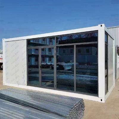 China Modern Fully Furnished Fabricated Shipping Modular Flat Pack Home Office Container House for sale