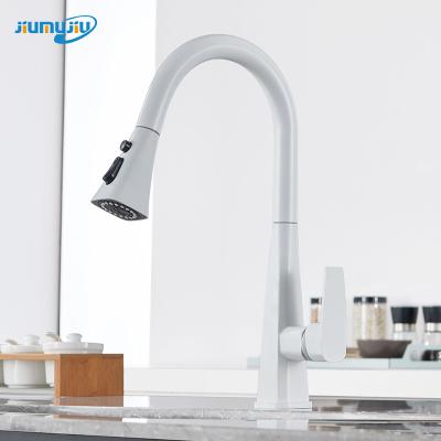 China Newest Metered Faucets 2022 Kitchen Sink Deck Mounted Flexible Kitchen With Pull Out Main Sprayer Kitchen Faucet for sale