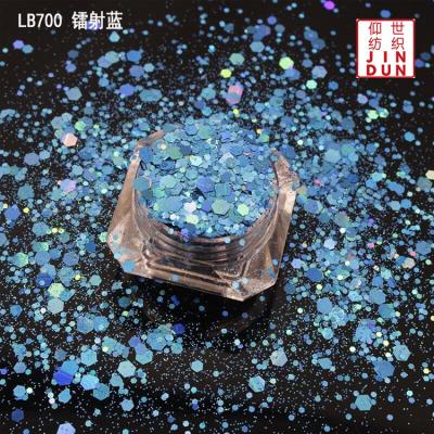 China Polyester Diamond Holographic Glitter Powder from DIY/Decoration/Crafts/Printing for Makeup Chunky Glitter Hexagon Pigment Mixed for sale