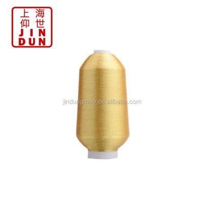 China JINDUN Anti-bacteria Pure Gold Knitting Metallic Yarn for sale