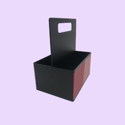 China Customized flower Plastic Box Container for cupcakes food takeaway  handle box for sale