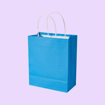 Cina Varnishing Personalized Paper Bags kraft  custom tea Patch Handle bags  packaging box in vendita