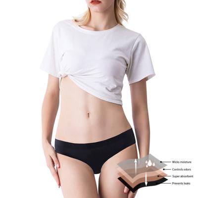 China Antibacterial Women's Panties Ladies Comfortable Heavy Absorptivity Four Layers Leak Proof Soft Period Menstrual Records for sale