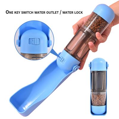 China Automatic Easy Taken For Travel Dog Water Bottle Botella Portatil de Agua Para Perro Borraccia Multifunctional Cane for sale