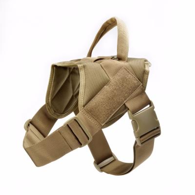 China Dogs Nylon Tactical Dog Harness Vest with Handle, Military Dog Harness for Large Medium Dogs Hundegeschirr Luxus for sale