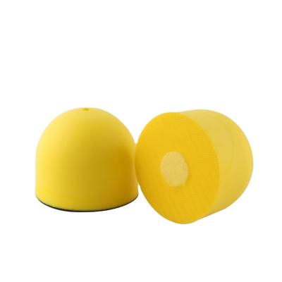 China AutoErizo Durable Abrasive Tool Round 3 Inch Center Water Feed Disc Hand Pad Palm Shape Sanding Block for sale