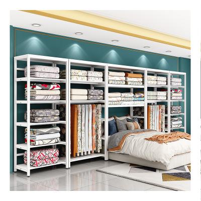 China Retail Stores / Home Furnishings Textile Store Bedding Shelves Display Rack Furniture Store Used Shelves For Sale for sale