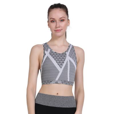 China Breathable Sports Yoga Underwear Women's Sports Bra Running Shockproof Beauty Beauty Gather Yoga Vest Set for sale