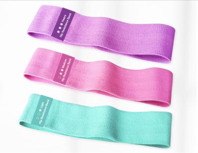 China Exercise Muscle Booty Bands 3 Tiers Design Hip Bands Long Stretch Adjustable Non-Slip Resistant Workout Set For Pilates Stretching for sale