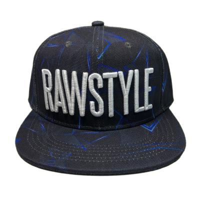 China OEM fashion embroidery 3D acrylic custom logo sublimation printing full custom snapback cap for sale