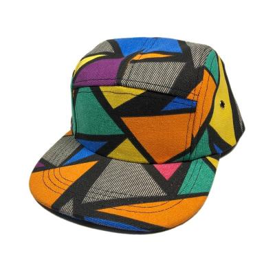 China JOINT OEM Fashion All Over Sublimation Print Snapback Hat Custom Your Design Logo 5 Panel Stock Hat for sale