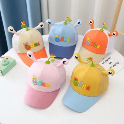 China New Design High Quality Funny Outdoor Unisex Children's Custom Logo Snail Trucker Hat Summer COMMON Handsome Hat for sale