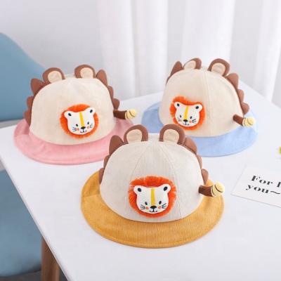 China Wholesale Cozy Amazon in Summer Popular New Design Stock Cotton Cute Funny Lion Fisherman Hat With Tail Bucket Custom Hat for sale