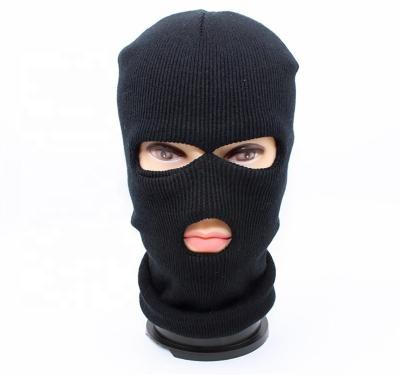 China Designer 100% Acrylic Unisex Wholesale COMMON Custom Sports Beanie Winter 3 Hole Balaclava Ski Mask for sale