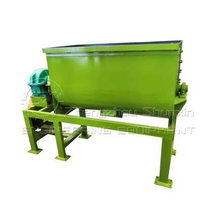 China Soil Powder Mixing Machine Organic Fertilizer Horizontal Mixer for sale