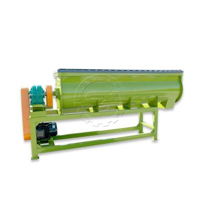 China Fertilizer use single shaft mixer for fertilizer powder mixing for sale