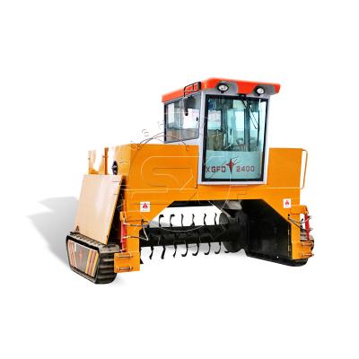 China Chicken manure compost turner / compost windrow turner / compost turning machine for sale