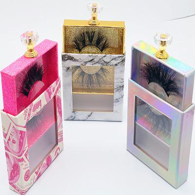 China Laluna criss-cross eyelash vendor customized boxes high quality 3d mink eyelashes with lash box 6d lashes for sale