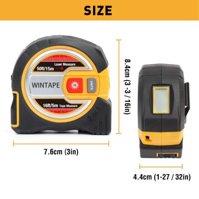 중국 <p>휴대용 40m 원격 측정기 적외선 디지털 레이저 테이프 측정 야외 디지털 측정 테이프</p> 판매용