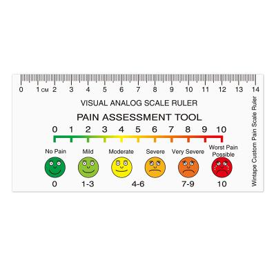 Cina Wintape Scala analogica visiva personalizzata Regolare Scala di valutazione del dolore Strumento scala di valutazione verbale Wong-Baker nastro In ospedale in vendita