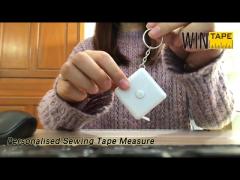 Square Personalised Sewing Tape Measure 1.5 Meter PVC Fiberglass