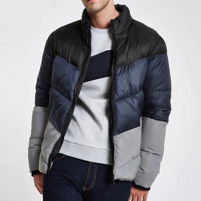 China Wholesale Custom Men's Winter Breathable Jackets Colorblock Reflective Mens Jackets Viable for sale