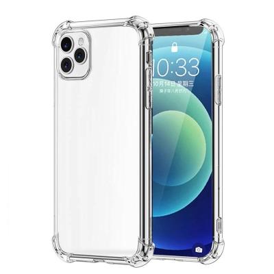 China Clear Clear Shockproof Silicon Tpu Crystal Phone Case For Case For Iphone 12/13 pro Mini Max for sale