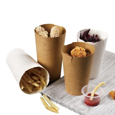 China Recyclable Take Away Food Box Fried Chicken Nuggets Carton Paper French Fries Food Packaging Box for sale