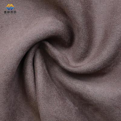 China Available Free Sample Soft Leather Faux Suede Knitted Fabric Scuba Knitted Fabric [Myway] For Garment for sale