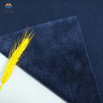 China Best Quality Soft [Myway] Warm Wholesale TC Spandex Knit Textile Polyester Brushed Fleece Fabric For Garment for sale