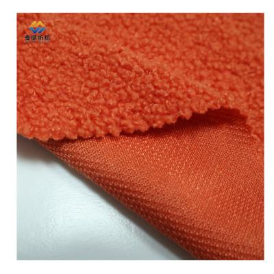 China [Myway] factory customizecoral fur cashmere sherpa teddy velvet fabric soft knit fleece fabric for warm garment for sale