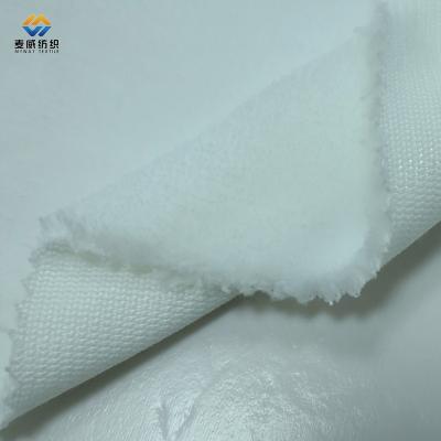 China [Myway] Popular High Quality Polyester Cashmere Soft Faux Fur Fabric Coral Fleece Fabric For Warm Garment for sale