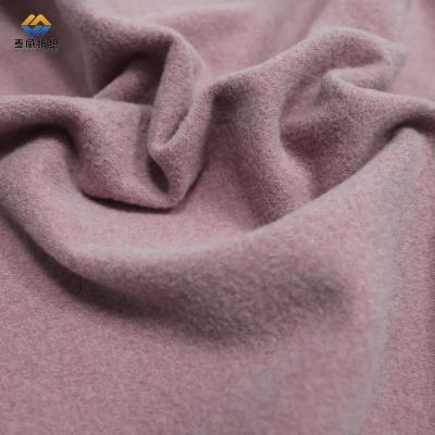 China [Myway] hot sale manufacturer supply fleece polyester spandex fabric brushed to knit ribbed fabric for clothing for sale