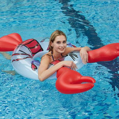 China Wholesale New Big Ring Lobster Durable Adult Water Swimming Ring Inflatable Floating Row for sale