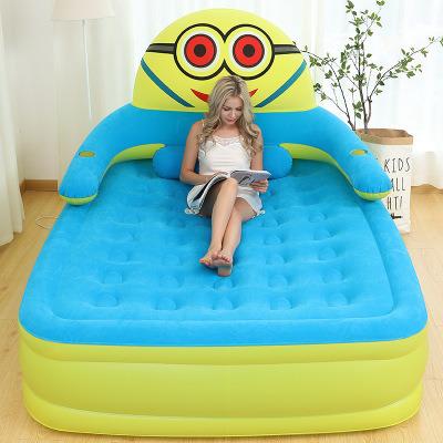 China Hot Selling Alternative Foldable Bedroom Inflatable House Folding Air Mattress Small Pressure PVC Air Mattress Bed for sale