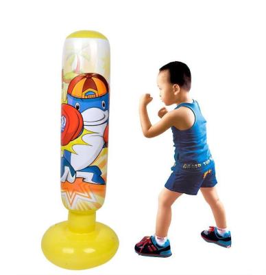 China Kids/Adult New Free Standing Punching Bag Funny Gift Toys Adult Inflatable Sandbag For Kids for sale