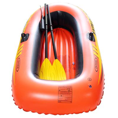 China Durable Competitive double kayak single red white inflatable safty low speed inflatable rowing boats for sale