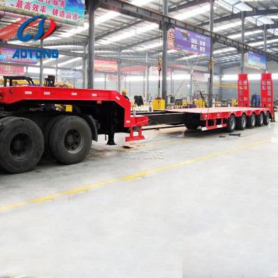 China 3000 ton maximale nuttige lading AOTONG TRAILER Semi-trailer voor het vervoer van grote tankcontainers Te koop