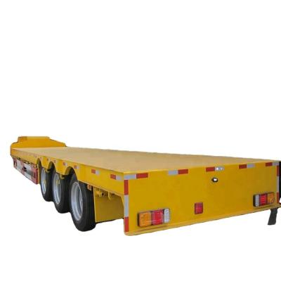 China 2/3/4 Axles Lowbed 60 80 100 Tons Heavy Duty Lowboy Lowbed Low Loader Trunk Semi Trailer for sale