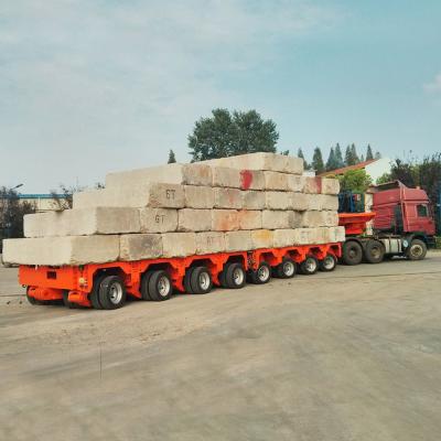 China Semi-Trailer for Heavy Equipment Transport Multi-Axle Hydraulic Low Bed Truck Trailer for sale